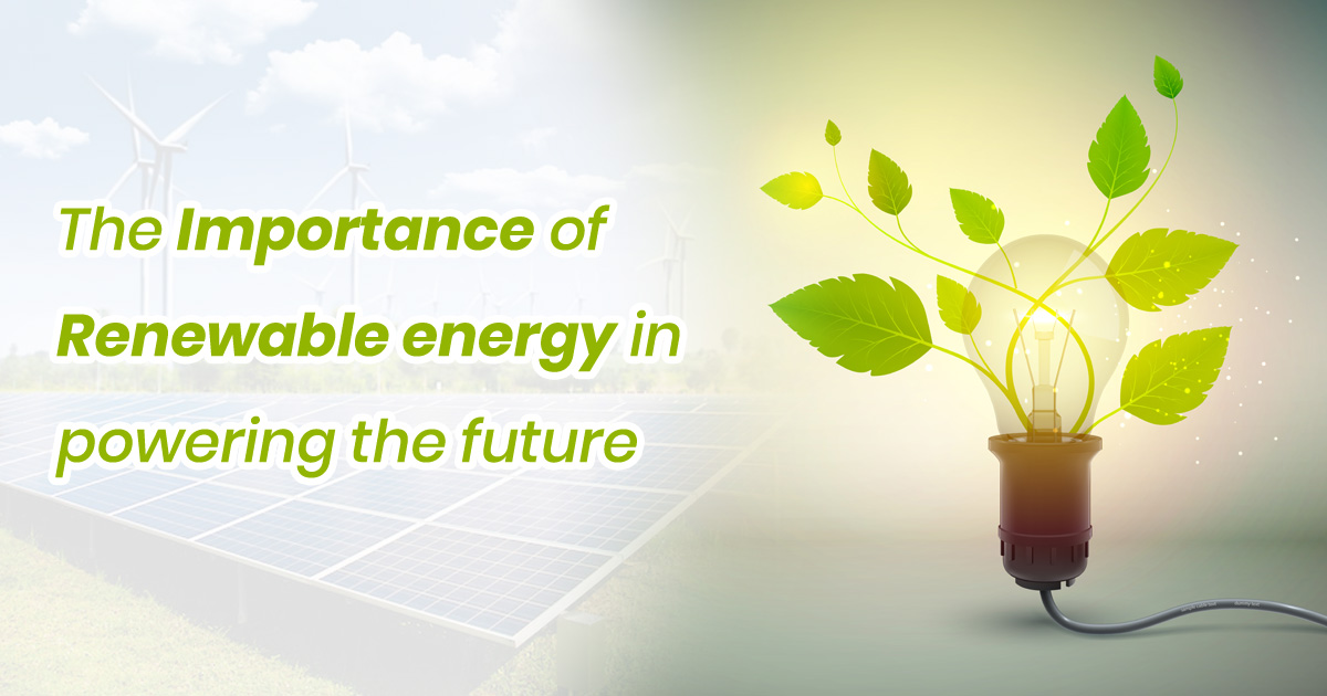The Importance of Renewable energy in powering the future