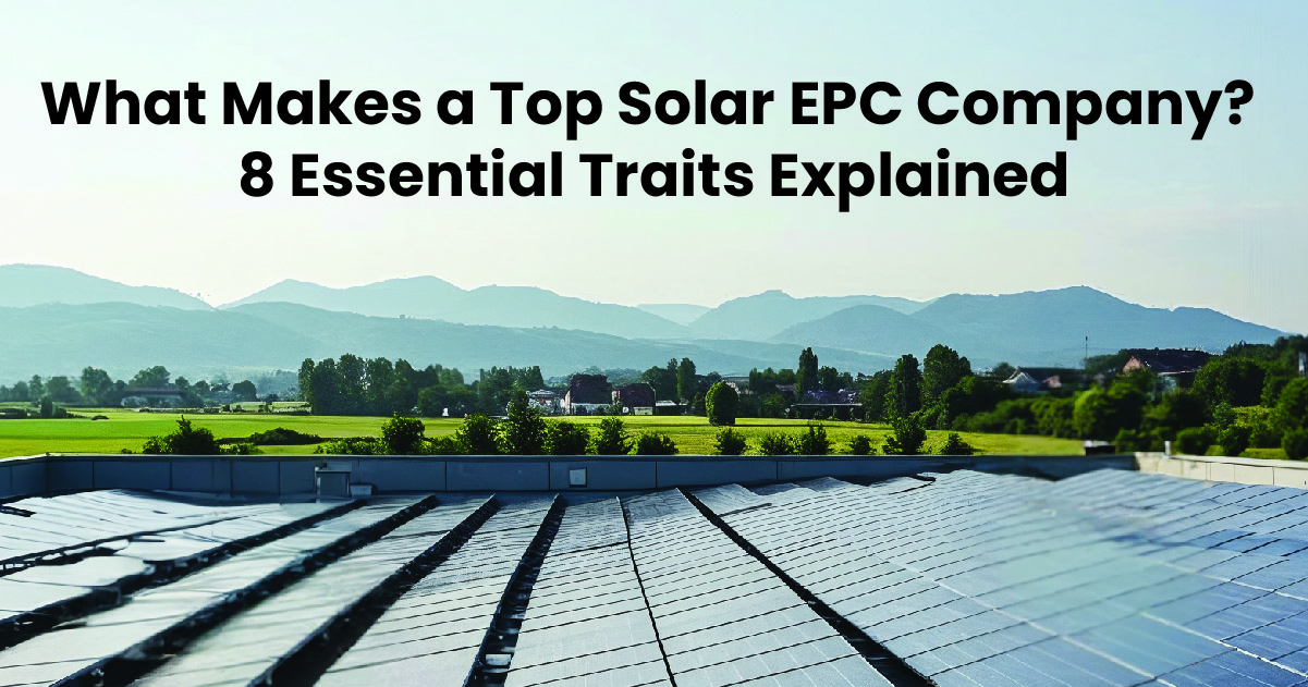 What Makes a Top Solar EPC Company? 8 Essential Traits Explained